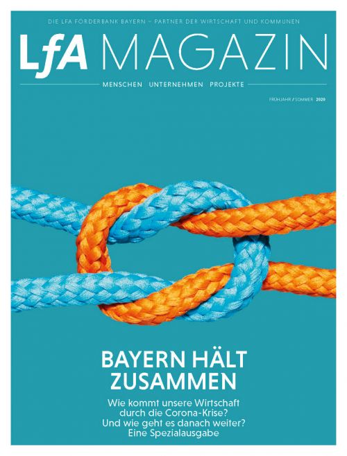 LfA Magazin 01/2020 Cover of the LfA magazine spring/summer 2020