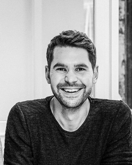 Black and white photo of Rafael Parente, Simon Amberger and Korbinian Dufter