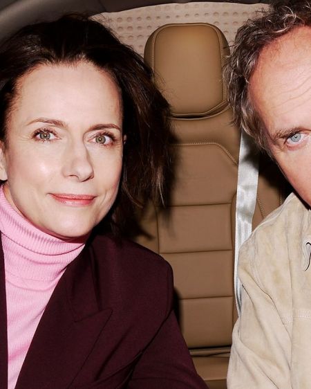 Claudia Michelsen and Uwe Ochsenknecht sit in the helicopter and smile into the camera