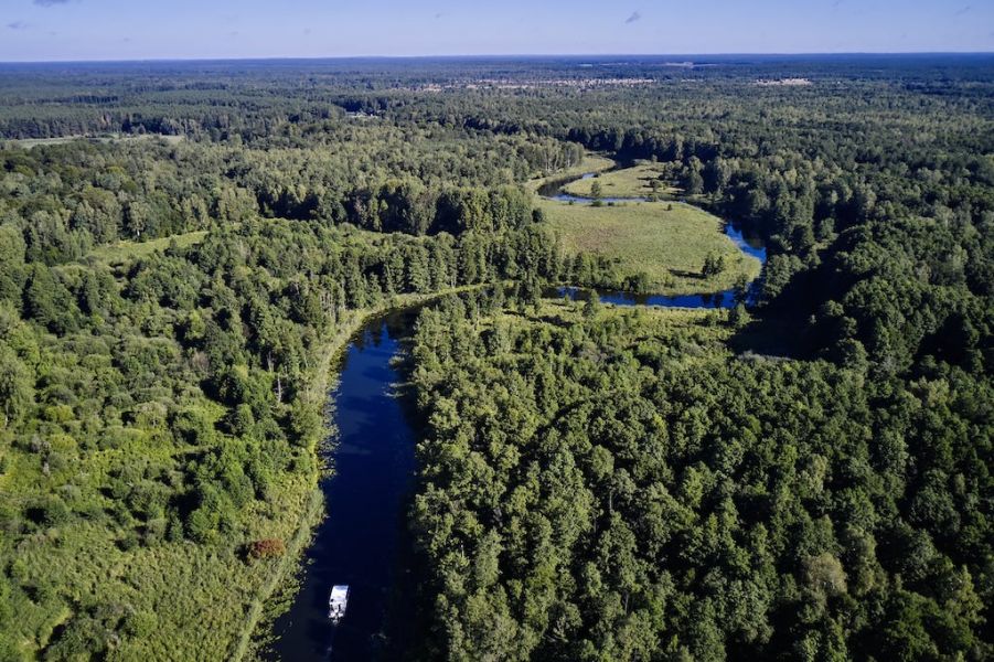 Urlaub mit dem Hausboot auf der Havel Ausblick über den Naturpark