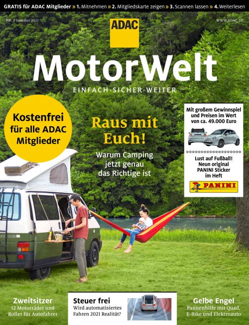Das lesen Sie in der ADAC Motorwelt Ausgabe 02/2021 Cover der ADAC Motorwelt Ausgabe 02/2021