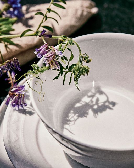 Kpm Magazin: Tischdeko Kpm Kurland Teller und Schale