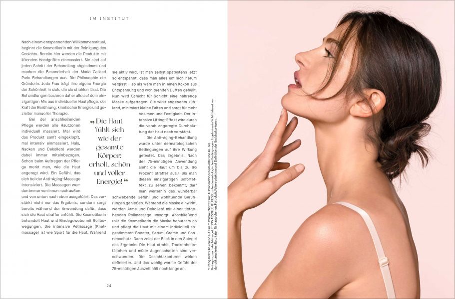 Jubiläumsmagazin Maria Galland Layout Maria Galland Treatment